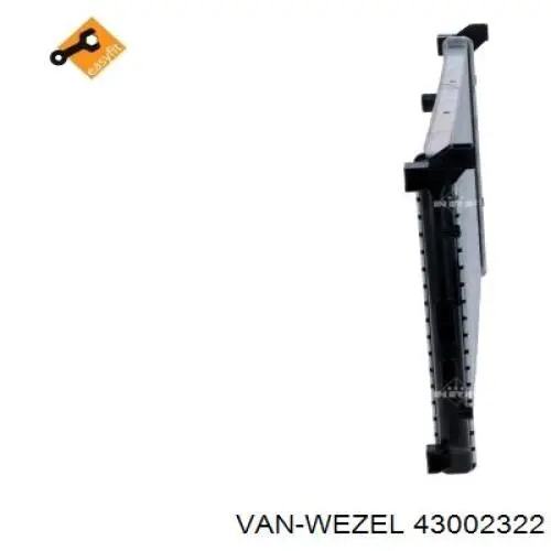 Радіатор 43002322 VAN Wezel