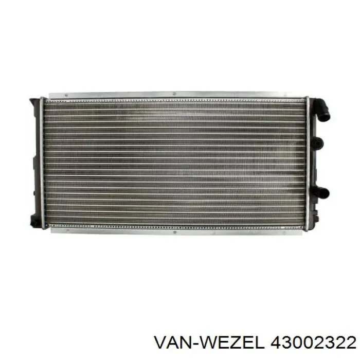 Радіатор основний VAN Wezel 43002322 ціна, від 55.44 USD