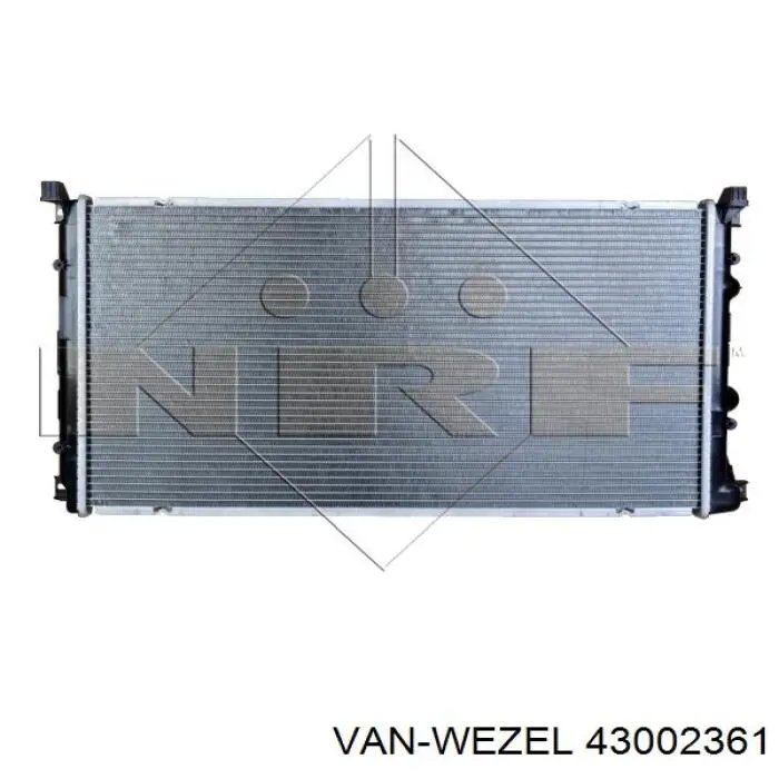 Радіатор основний VAN Wezel 43002361 ціна, від 57.69 USD