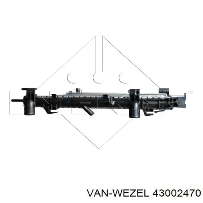 Радіатор основний VAN Wezel 43002470 ціна, від 65.30 USD