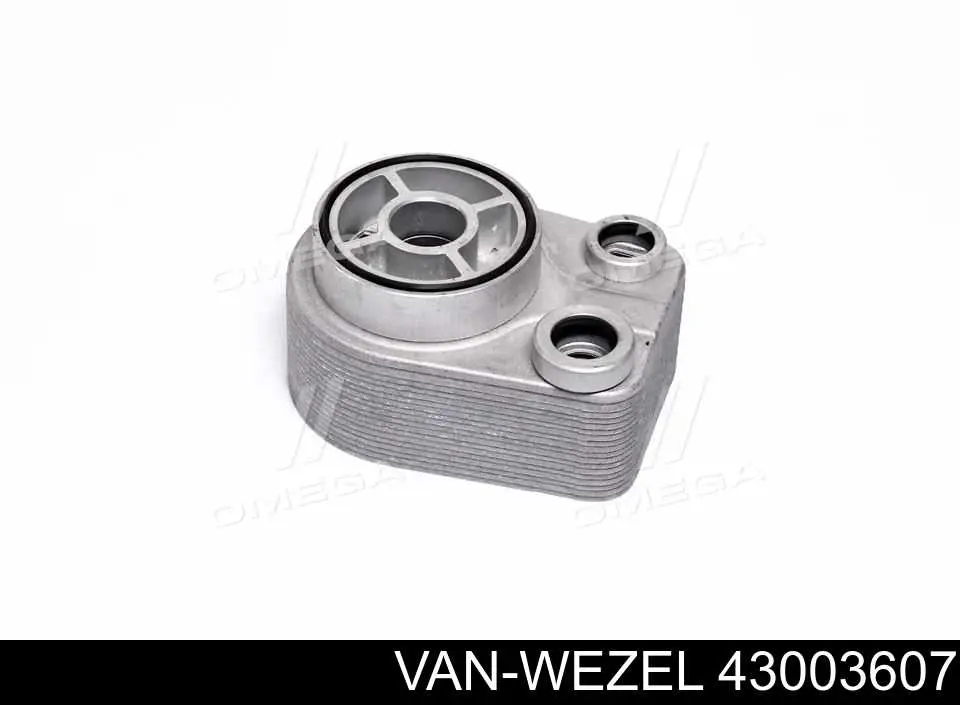 43003607 VAN Wezel радіатор масляний (холодильник, під фільтром)