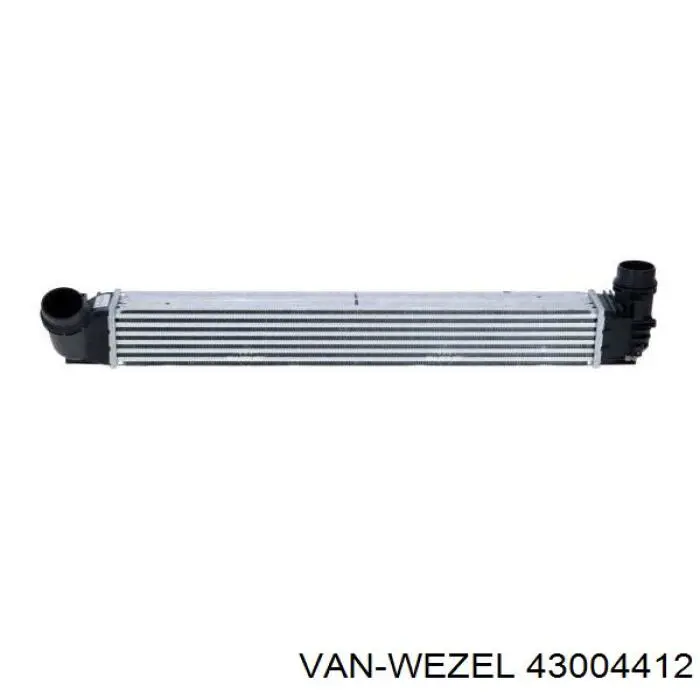 Купити 43004412 VAN Wezel Радіатор интеркуллера