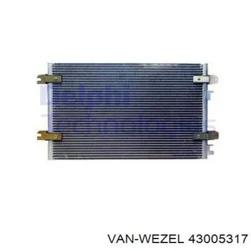 43005317 VAN Wezel радіатор кондиціонера