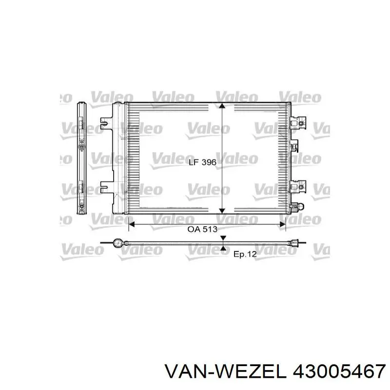 43005467 VAN Wezel Конденсатор