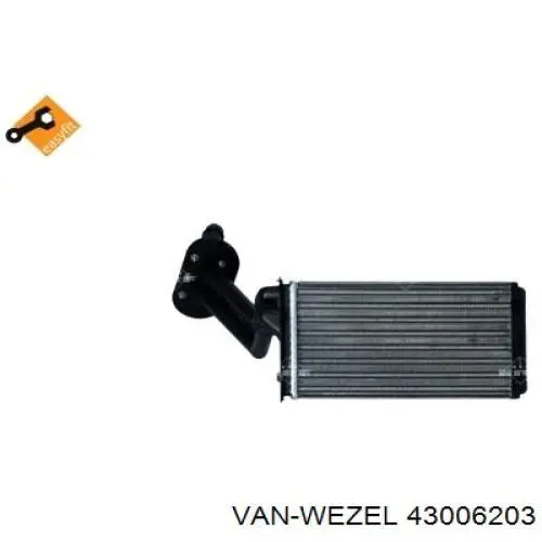 Радіатор пічки 43006203 VAN Wezel