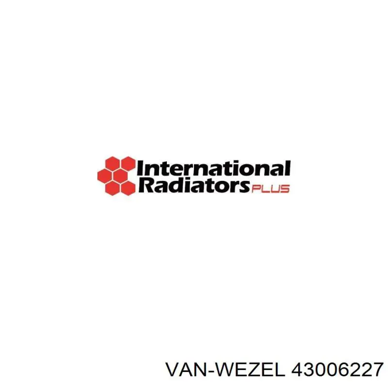 Радіатор обігрівача VAN Wezel 43006227