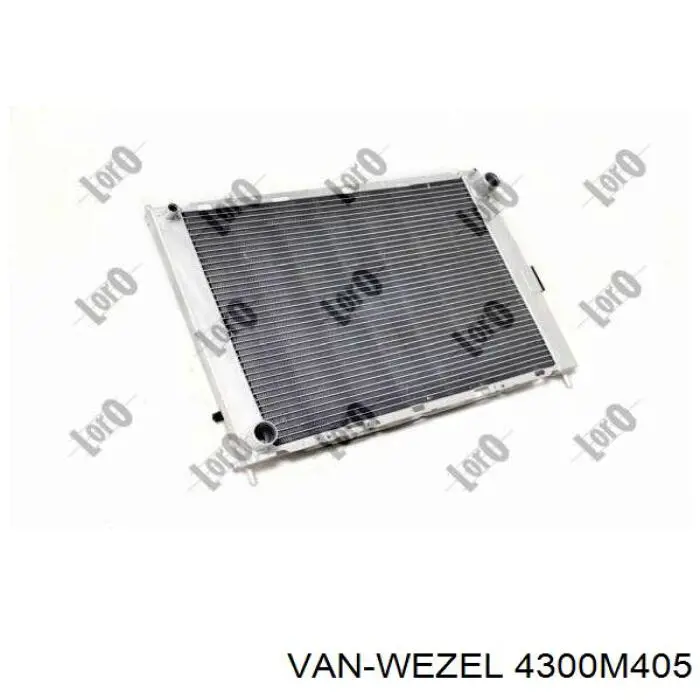 4300M405 VAN Wezel Радіатор охолодження двигуна