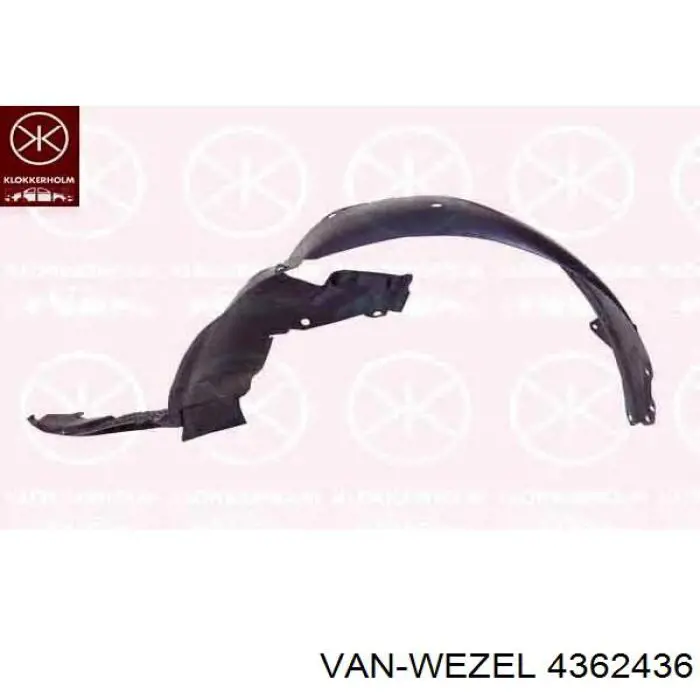 Підкрилок переднього крила, правий передній Polcar 6050FP2T ціна, від 12.59 USD