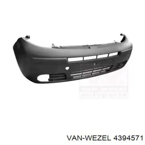 Бампер на авто VAN Wezel 4394571 ціна, від 71.14 USD
