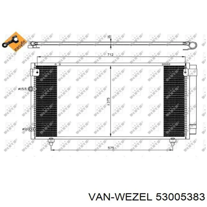 53005383 VAN Wezel Конденсатор