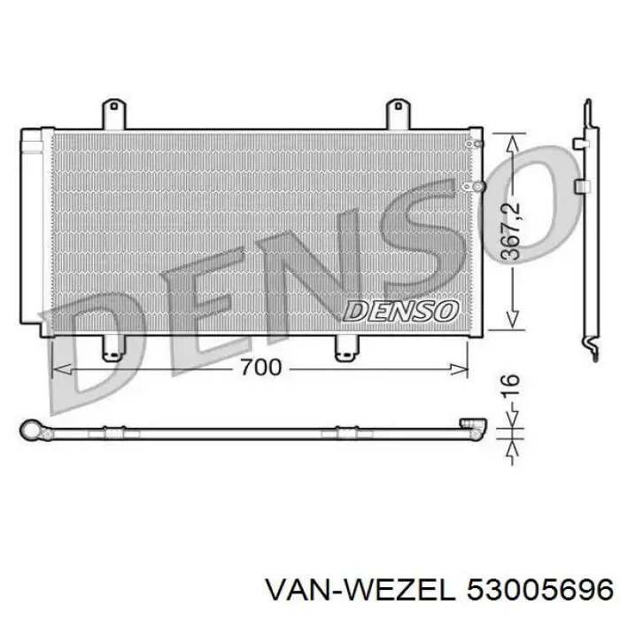 53005696 VAN Wezel Конденсатор