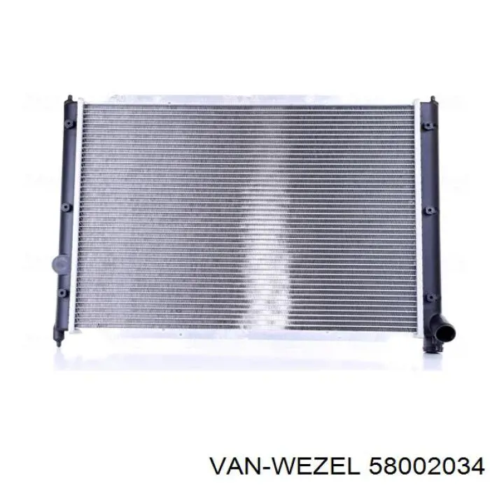 58002034 VAN Wezel радіатор охолодження двигуна