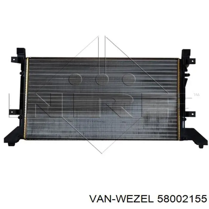 58002155 VAN Wezel радіатор охолодження двигуна