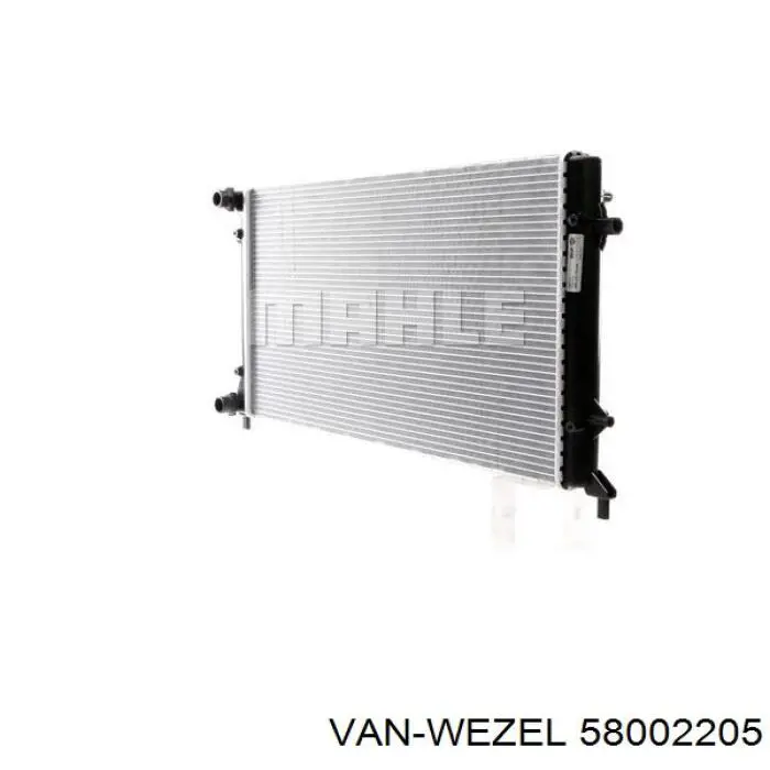 Купити 58002205 VAN Wezel Радіатор двигуна
