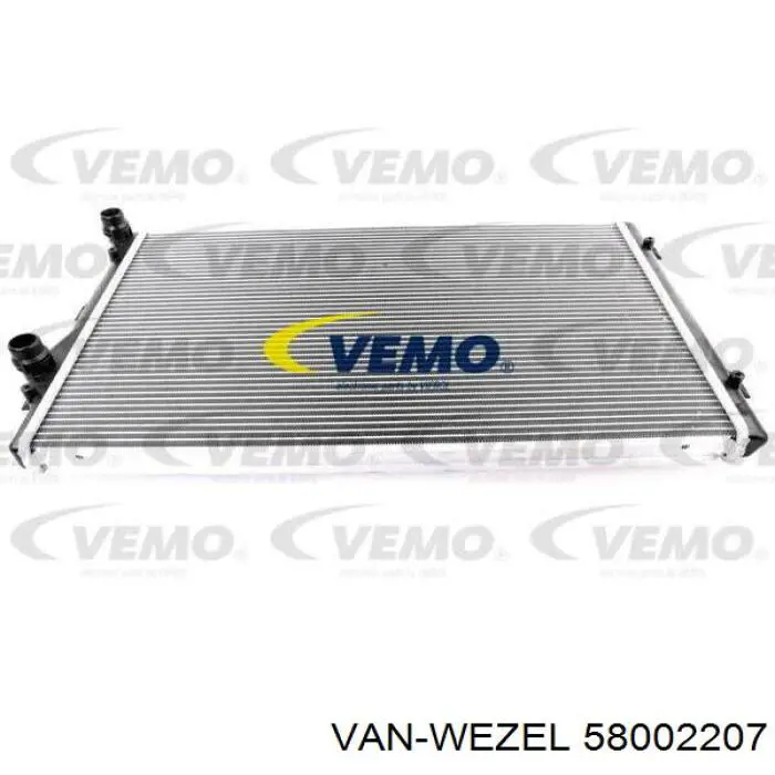 Радіатор 58002207 VAN Wezel