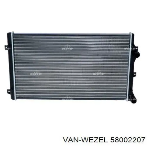 Радіатор охолодження VAN Wezel 58002207