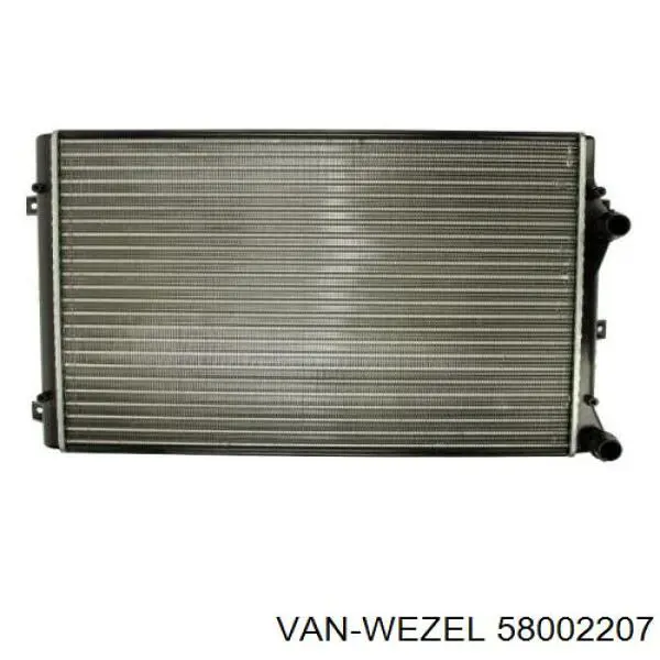 58002207 VAN Wezel Радіатор охолодження двигуна