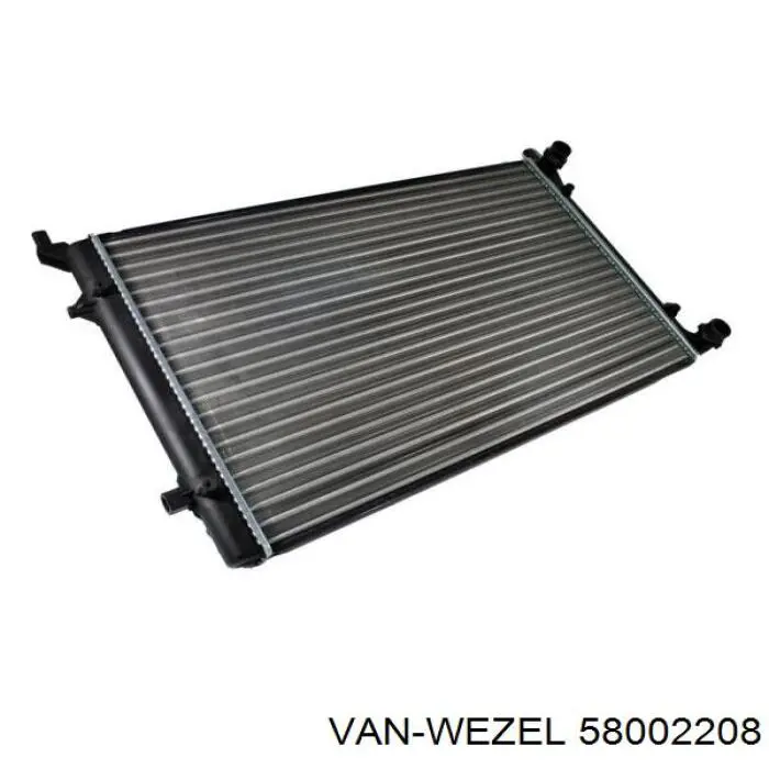 58002208 VAN Wezel Радіатор охолодження двигуна