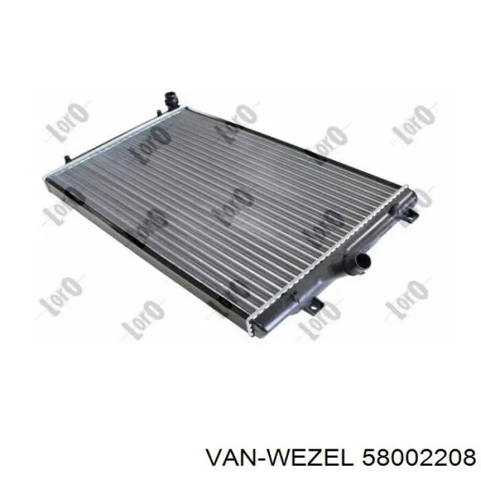 Радіатор основний VAN Wezel 58002208 ціна, від 53.33 USD