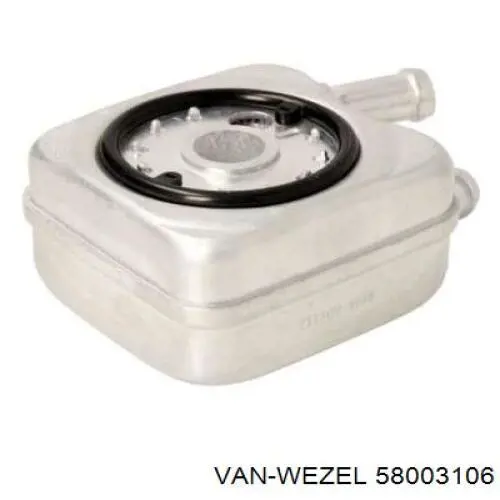 Купити 58003106 VAN Wezel Радіатор масляний (холодильник), під фільтром
