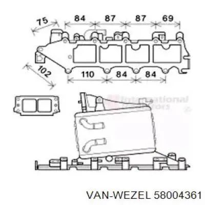 58004361 VAN Wezel Колектор впускний