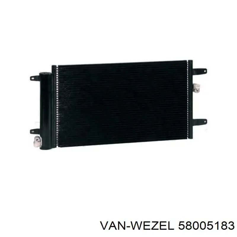 Радіатор кондиціонера 58005183 VAN Wezel