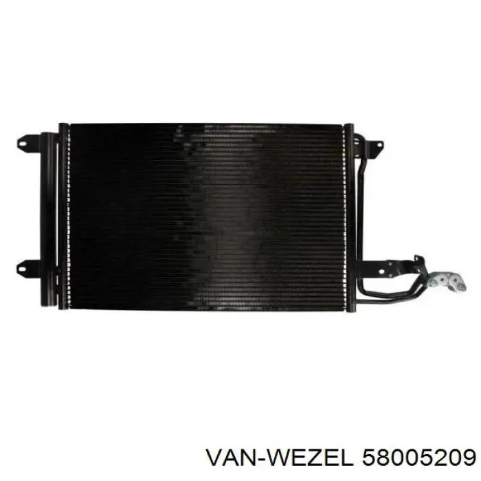 Конденсатор кондиціонера VAN Wezel 58005209 ціна, від 50.66 USD