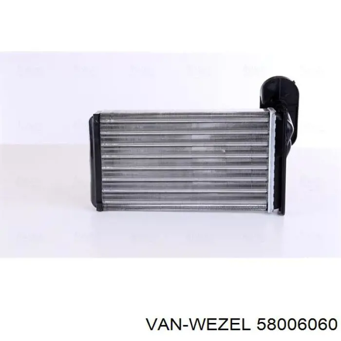 Радіатор пічки (обігрівача) VAN Wezel 58006060 ціна, від 12.79 USD
