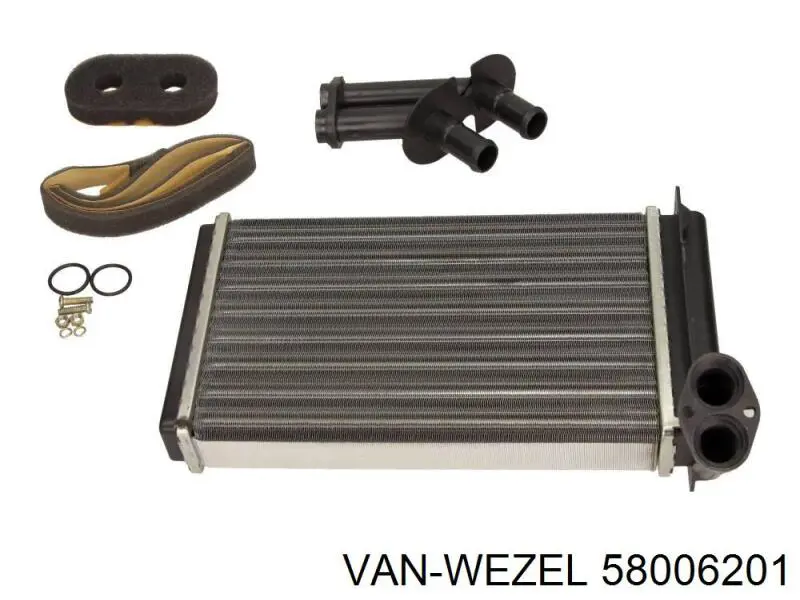 58006201 VAN Wezel радіатор пічки (обігрівача)