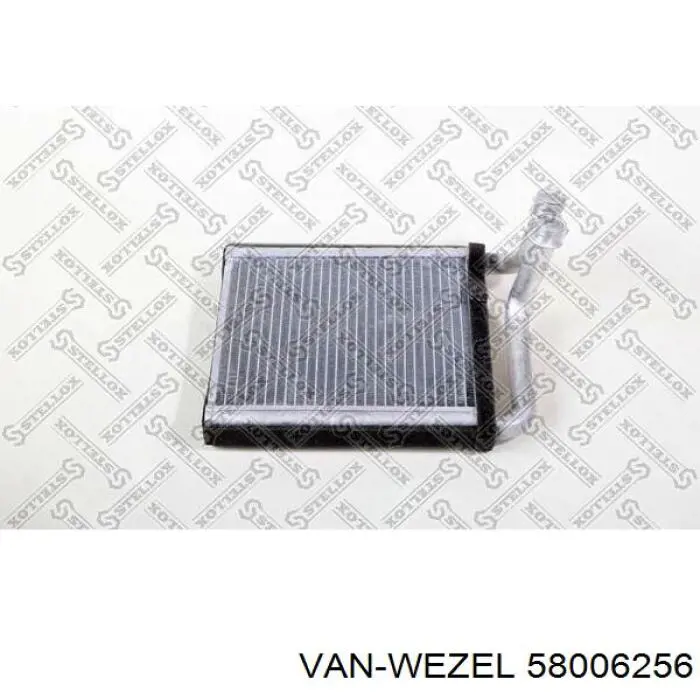 Радіатор обігрівача VAN Wezel 58006256