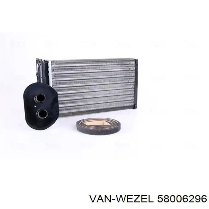 58006296 VAN Wezel Радіатор опалювача салону