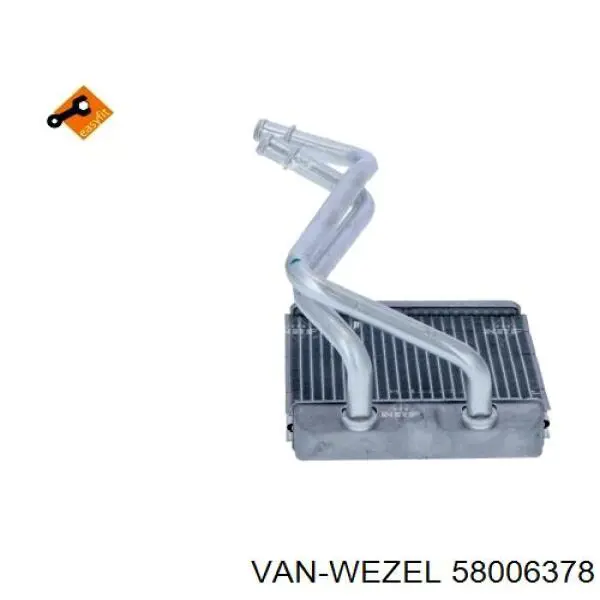 58006378 VAN Wezel радіатор пічки (обігрівача)