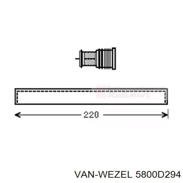 Купити 5800D294 VAN Wezel Ресивер-осушувач кондиціонера