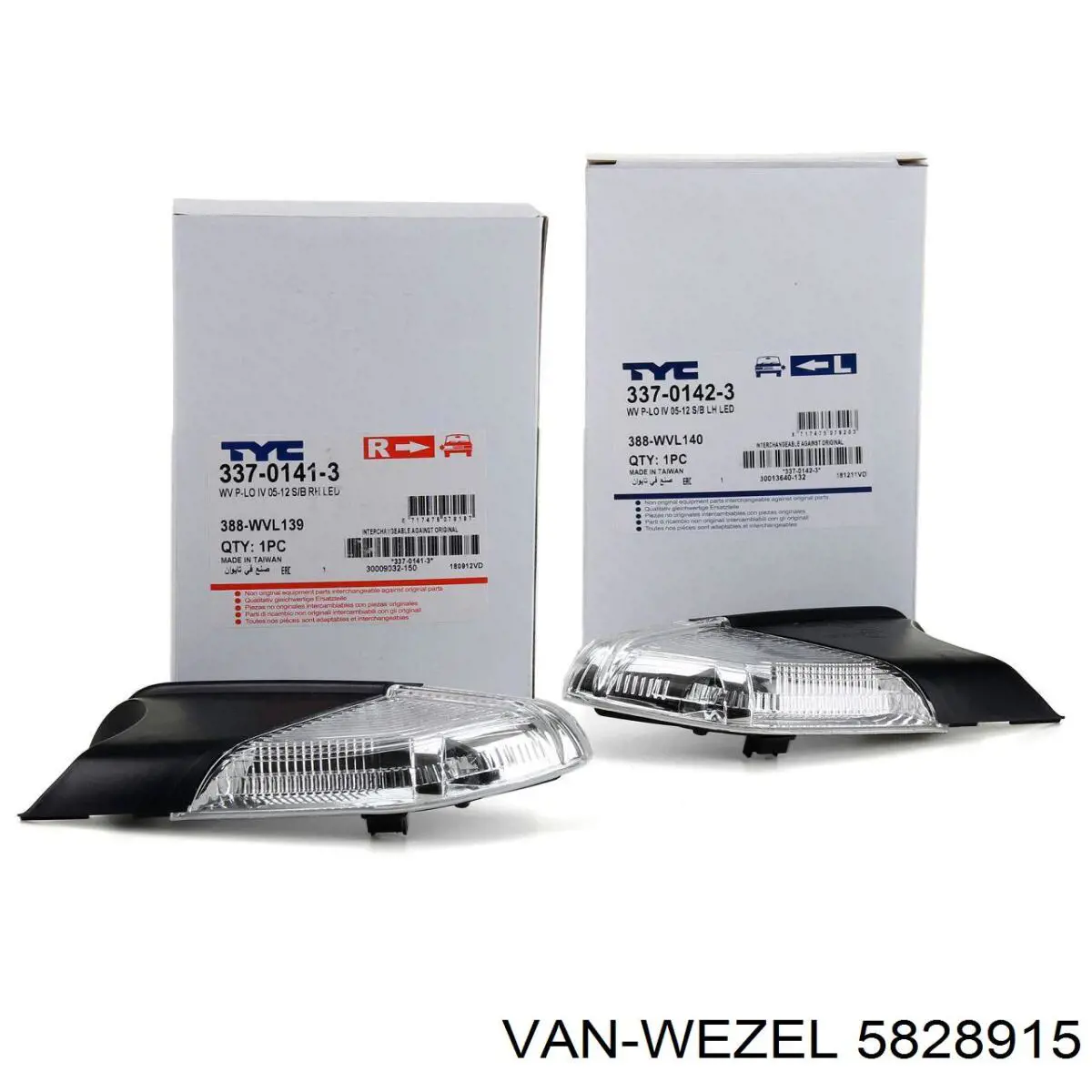 Купити 5828915 VAN Wezel Покажчик повороту дзеркала, лівий