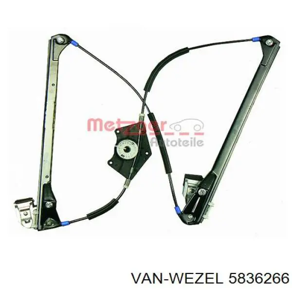 Механізм склопідіймача двері передньої, правої Skoda SuperB I