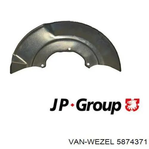 5874371 VAN Wezel Кожух гальмівного диска