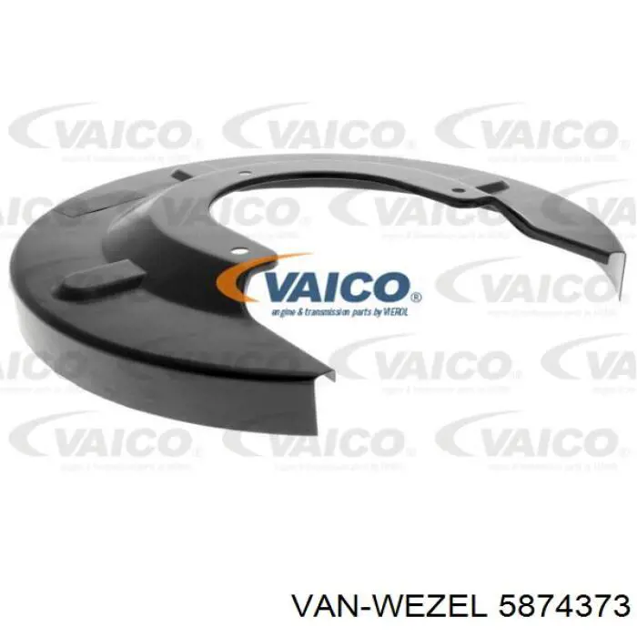 Захисний кожух гальмівного диска, заднього VAN Wezel 5874373 ціна, від 12.42 USD