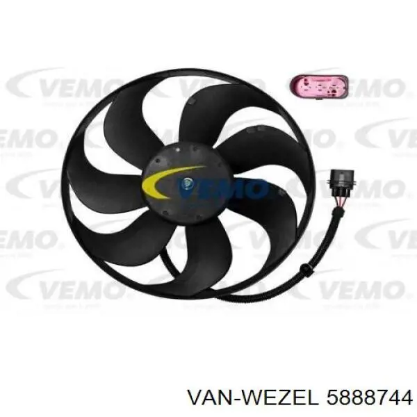 Вентилятор радіатора VAN Wezel 5888744 ціна, від 36.97 USD
