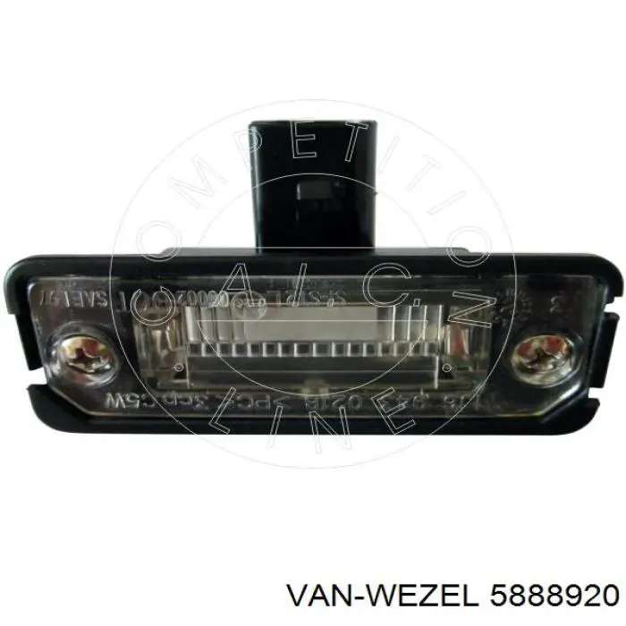 Ліхтар підсвічування заднього номерного знака VAN Wezel 5888920 ціна, від 5.97 USD