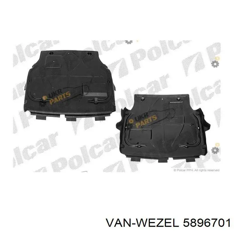 Захист моторного відсіку VAN Wezel 5896701 ціна, від 48.19 USD