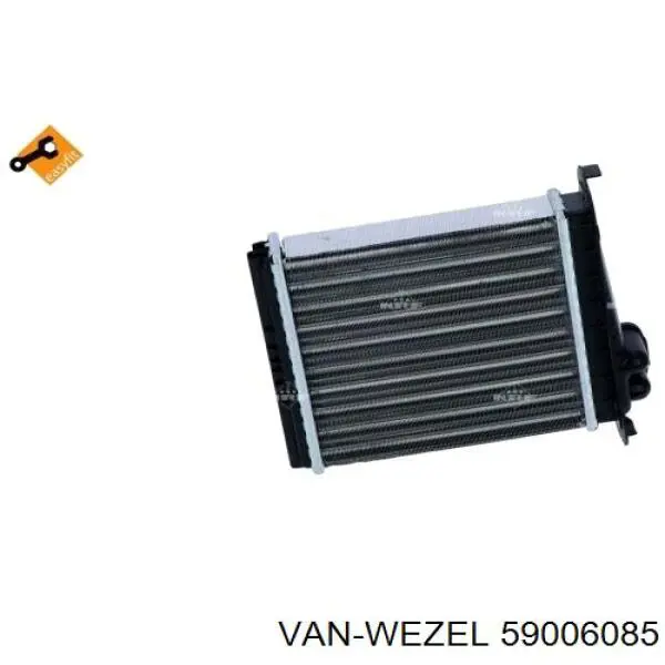 Радіатор пічки (обігрівача) VAN Wezel 59006085 ціна, від 31.66 USD
