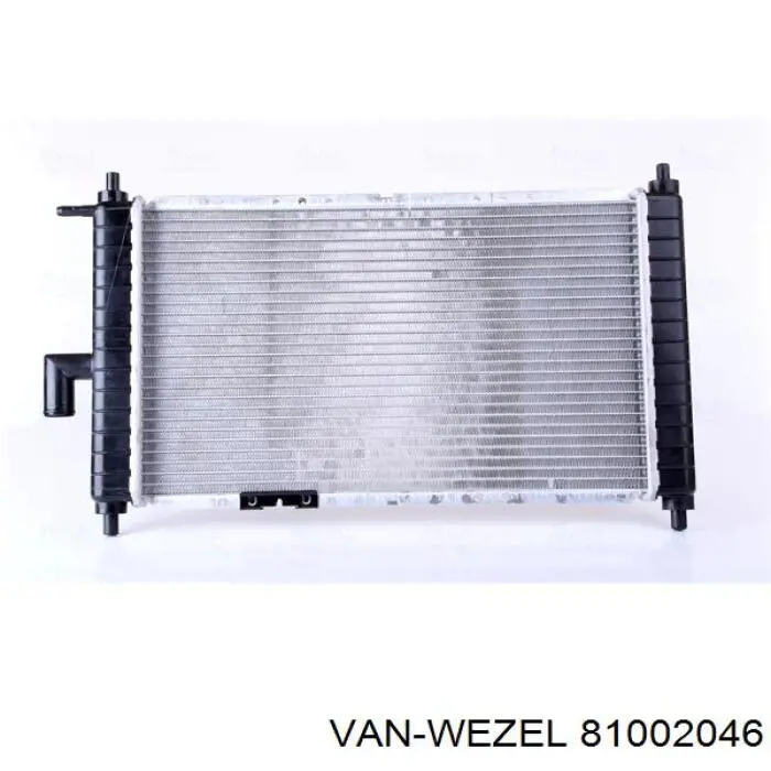 81002046 VAN Wezel радіатор охолодження двигуна