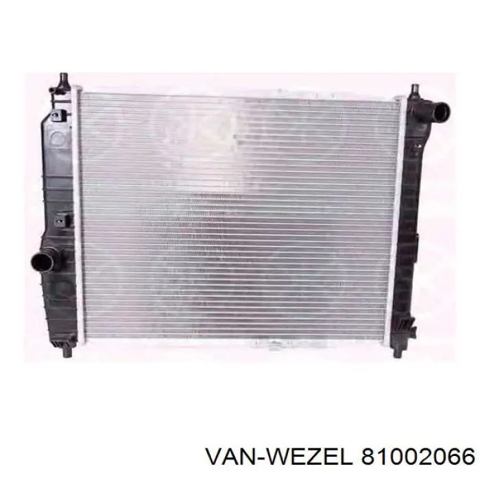 Купити 81002066 VAN Wezel Радіатор двигуна
