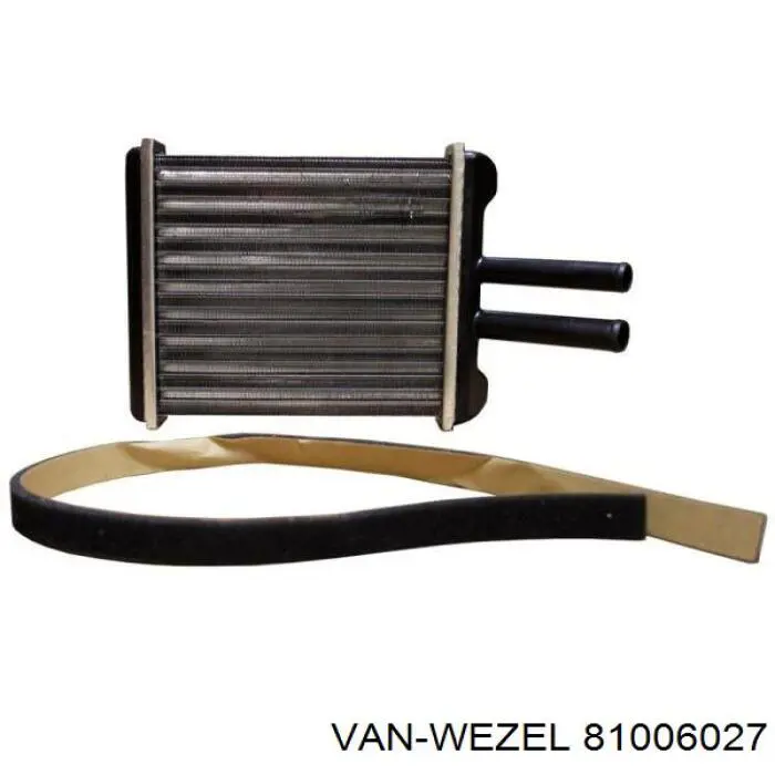 81006027 VAN Wezel радіатор пічки (обігрівача)