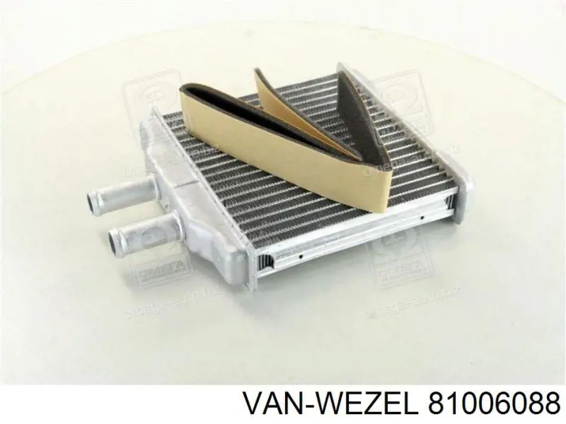 Радіатор пічки (обігрівача) VAN Wezel 81006088 ціна, від 25.30 USD