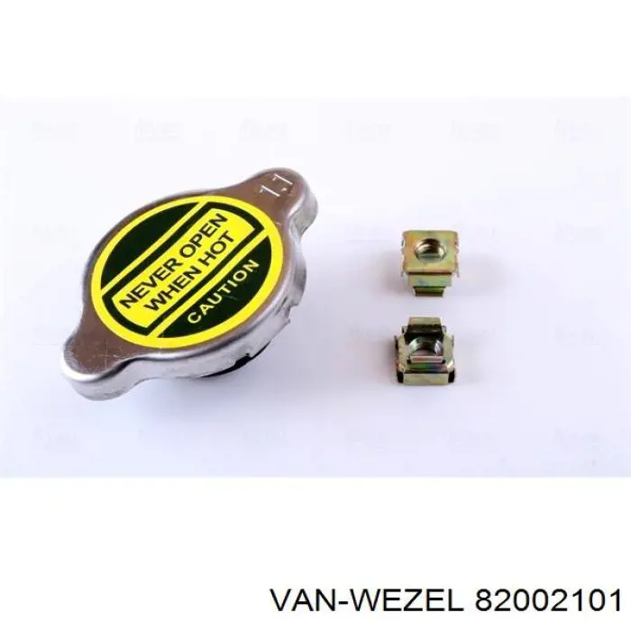 82002101 VAN Wezel Радіатор охолодження двигуна