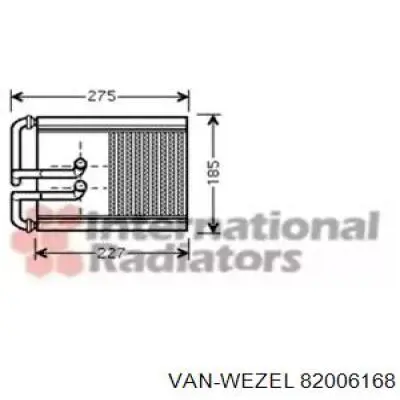 Купити 82006168 VAN Wezel Теплообмінник