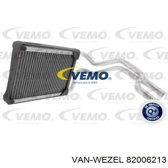 Радіатор пічки (обігрівача) VAN Wezel 82006213 ціна, від 45.44 USD