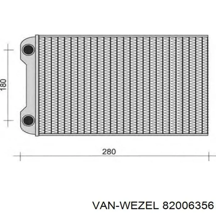 Купити 82006356 VAN Wezel Теплообмінник