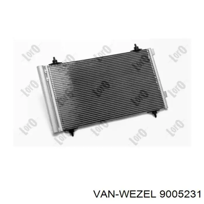 9005231 VAN Wezel радіатор кондиціонера